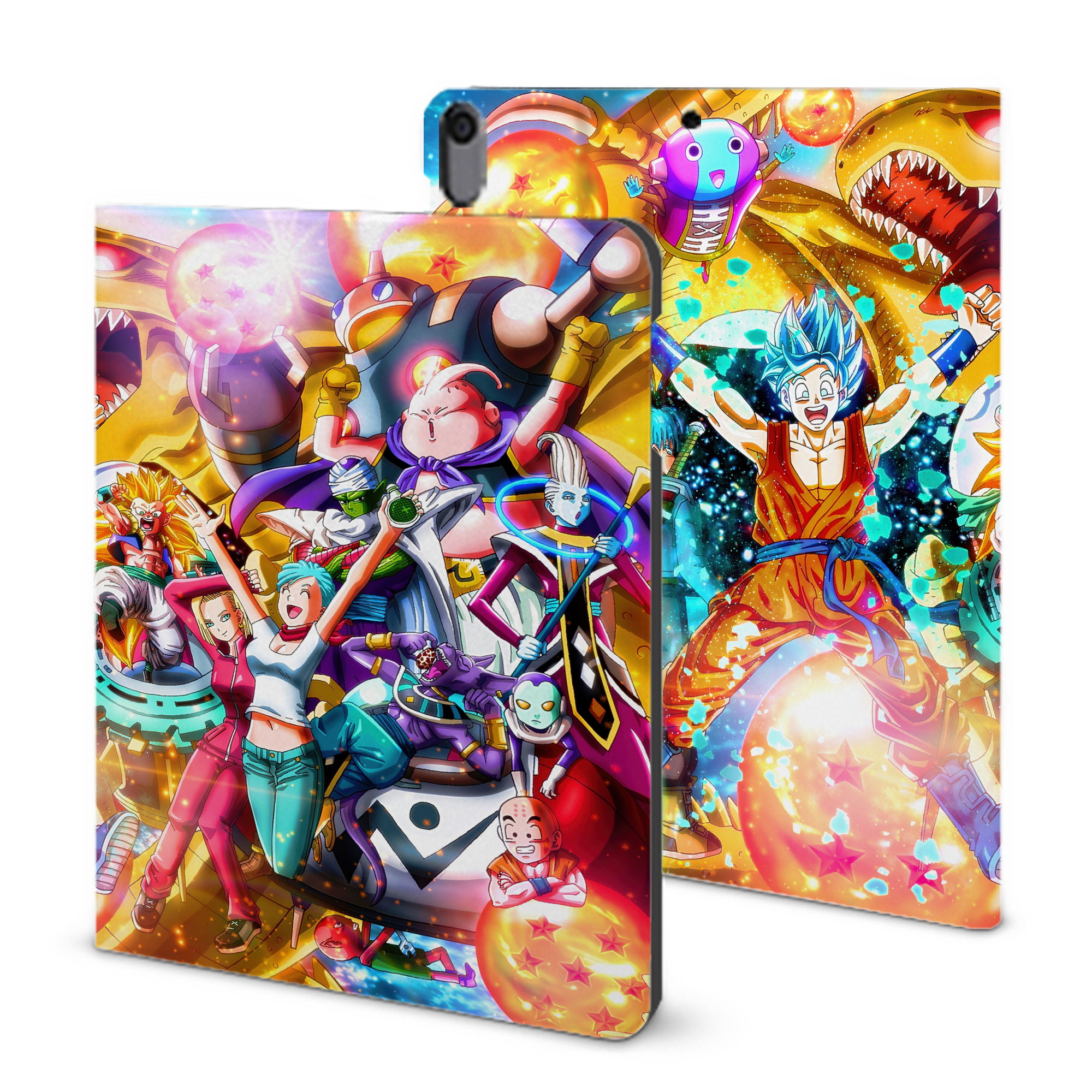 （画像用） ドラゴンボール DRAGON BALL IPad ケース ブック型 PUレザー TPU 耐衝撃 軽量 薄型 ペン収納なし 全面保護 IPad 各モデル対応